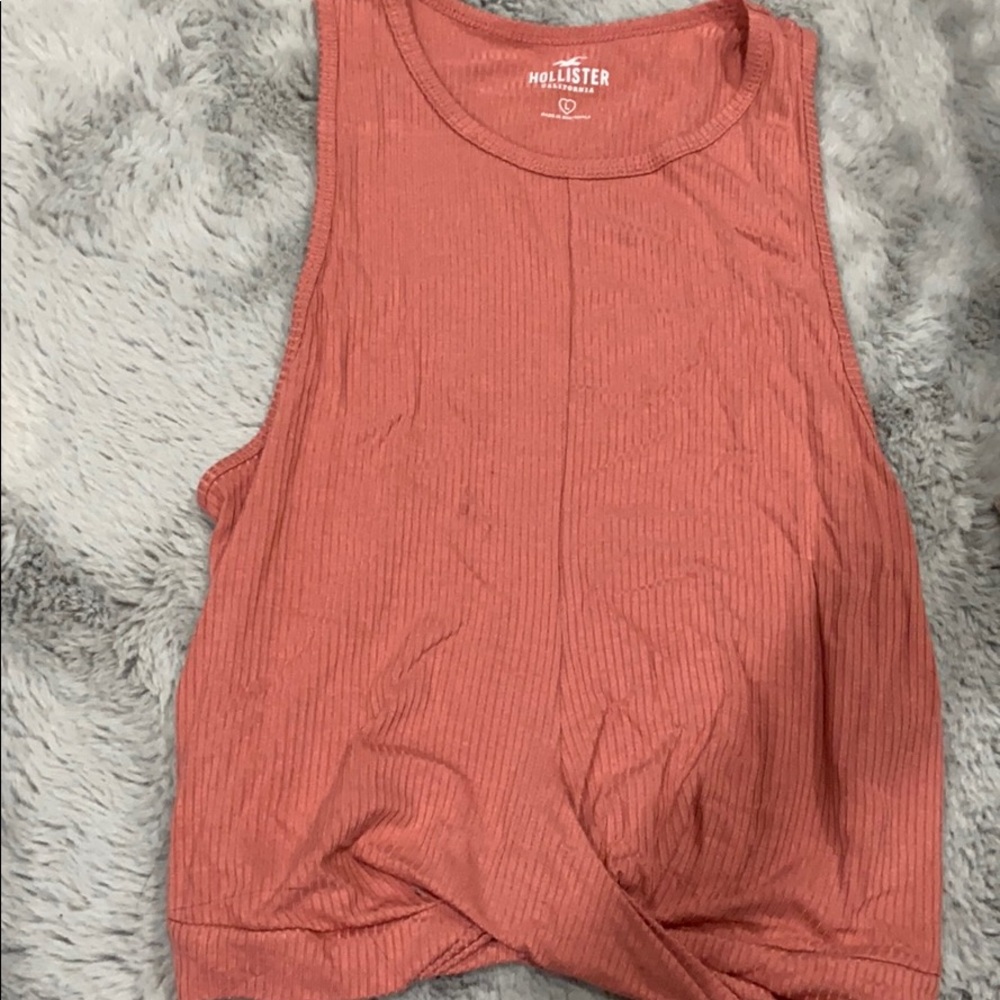 Coral Hollister Tank /Crop top.